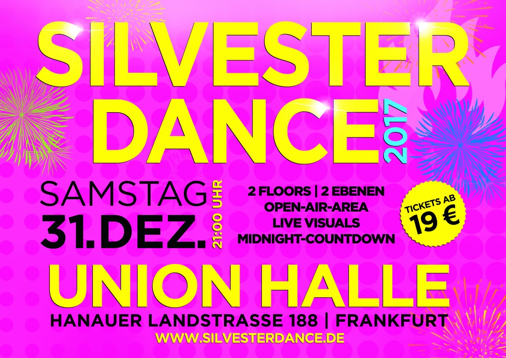 Silvester Dance 2016 - Die größte Silvesterparty in Frankfurt